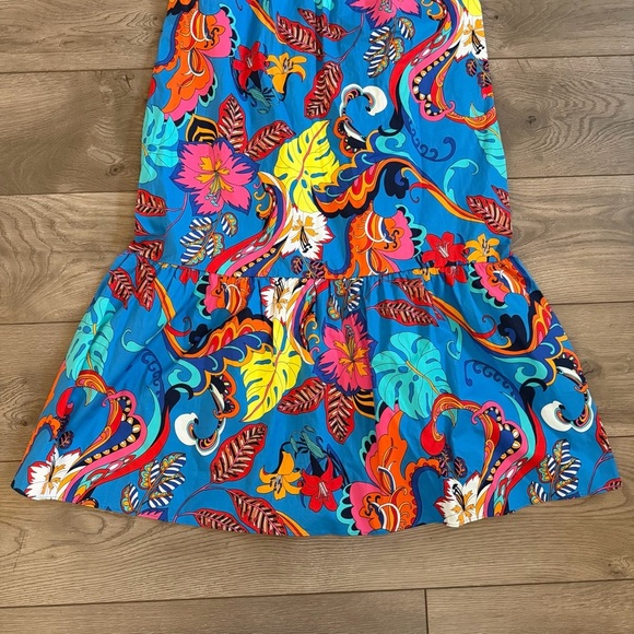 NWT London Times Floral Multicolor Maxi Dress Size 10 - Picture 5 of 8